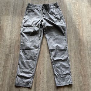 Light Gray Taylor Crop Trousers